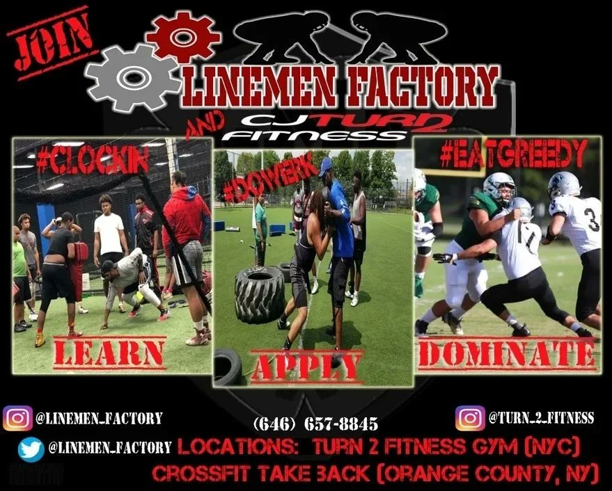 linemen_factory's tweet photo. Let's get this work. Saturday at @CjTurn2 and #CLOCKIN #DOWERK #EATGREEDY #DAFACTORYWAY https://t.co/URQw7UEupK