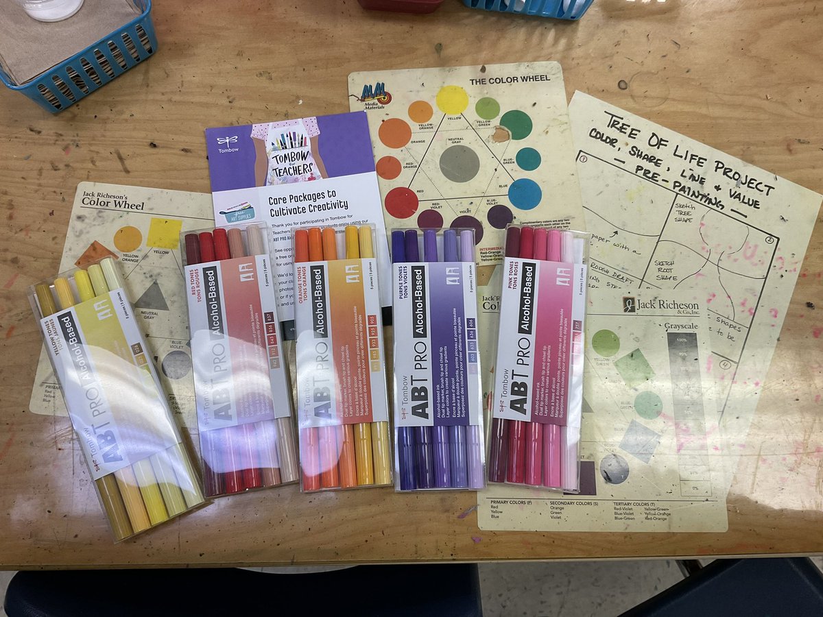 MooreArtLab's tweet photo. Thank you Tombow for the fantastic markers. My students can’t wait to get started! #TombowForTeachers https://t.co/LoYNOAGS59