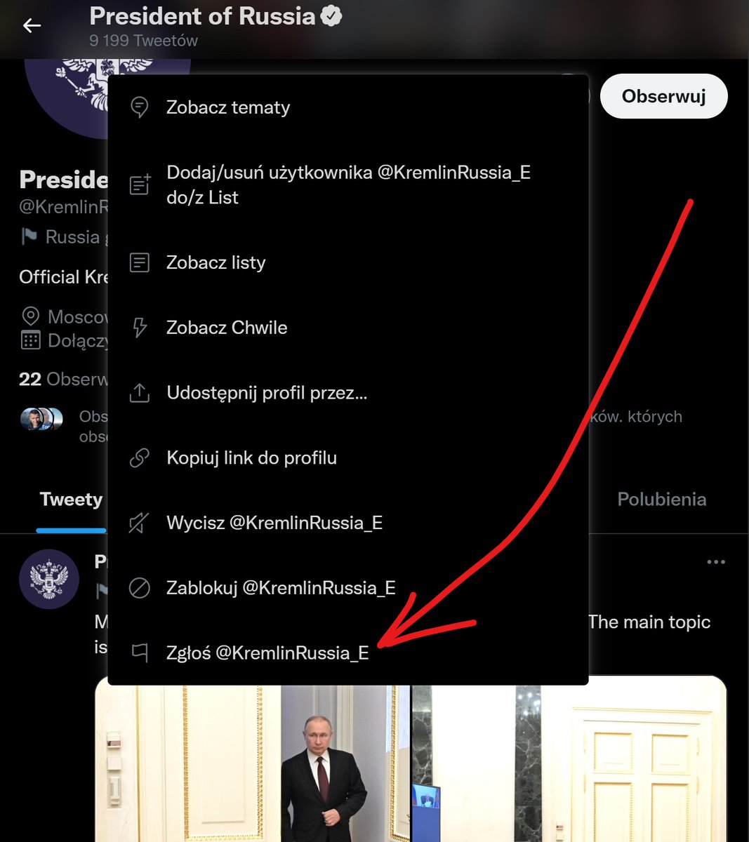DudeOfPoland's tweet photo. #ReportPutin #BlockPutin #CeasePutin #StopPutinNOW #StopWar https://t.co/0xpkmmBlcj