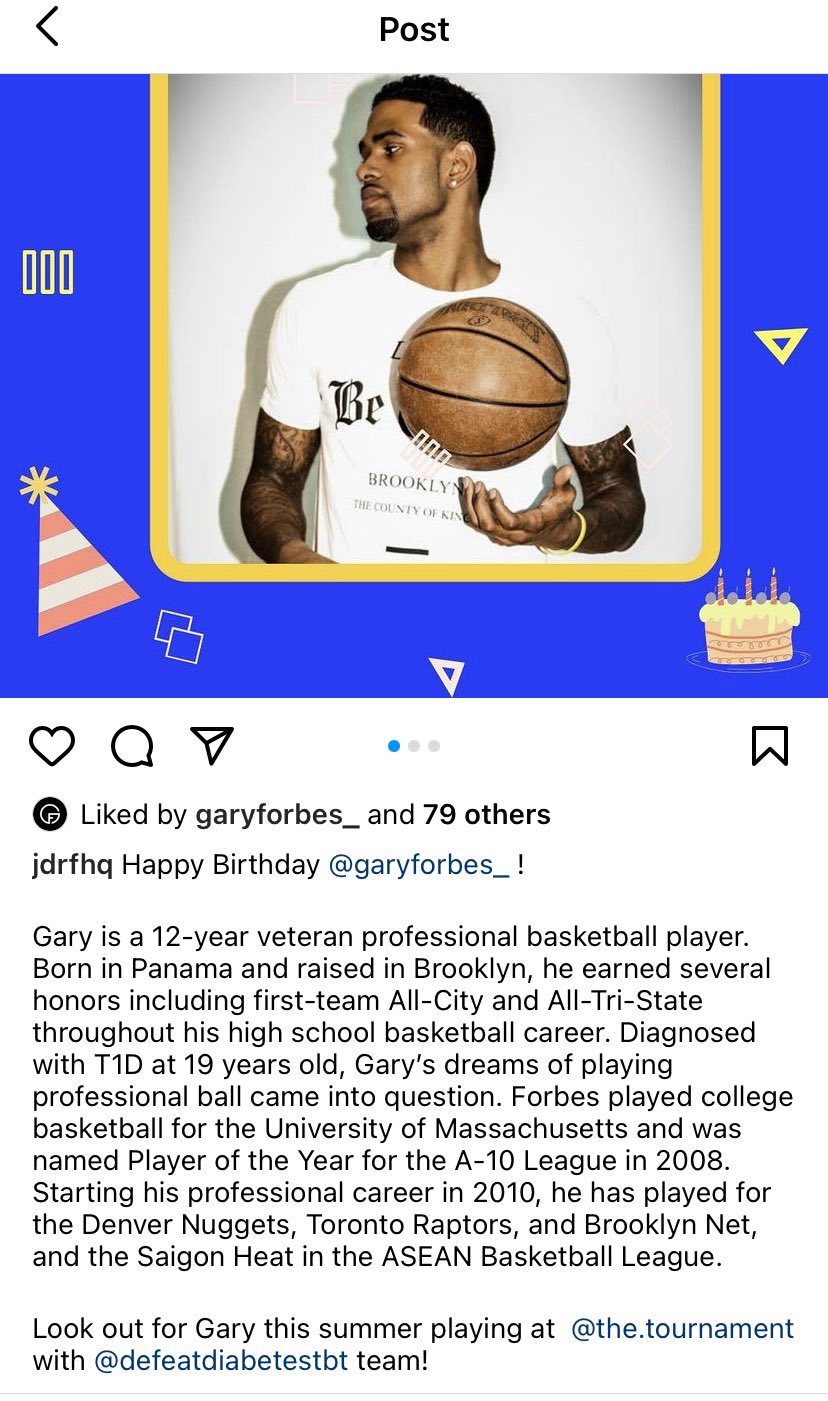 Happy birthday to our guy Gary Forbes. Thanks for the Shout Out ! Excited for the 