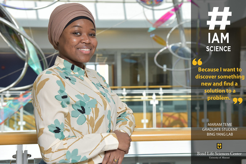 BondLifeSci's tweet image. Graduate student Mariam Teme has turned her passion for plants into a journey of scientific discovery. In Bing Yang's lab, Teme is researching black rot, a devastating disease to crops like broccoli and kale.

#IAmScience 

 ow.ly/H1L650I4Gkt