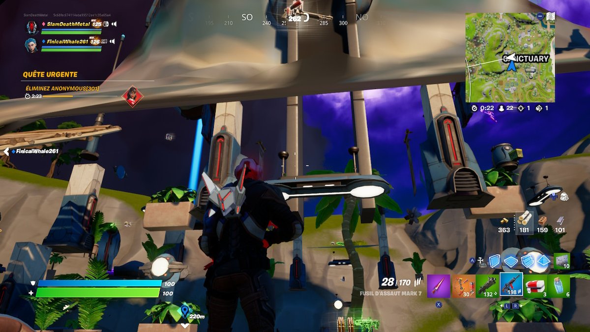 SaltyMetalhead's tweet photo. welcome to fortnite on switch ... we have lag spike and to deal with bug like this sometime #NintendoSwitch https://t.co/aCRyHmGwLr