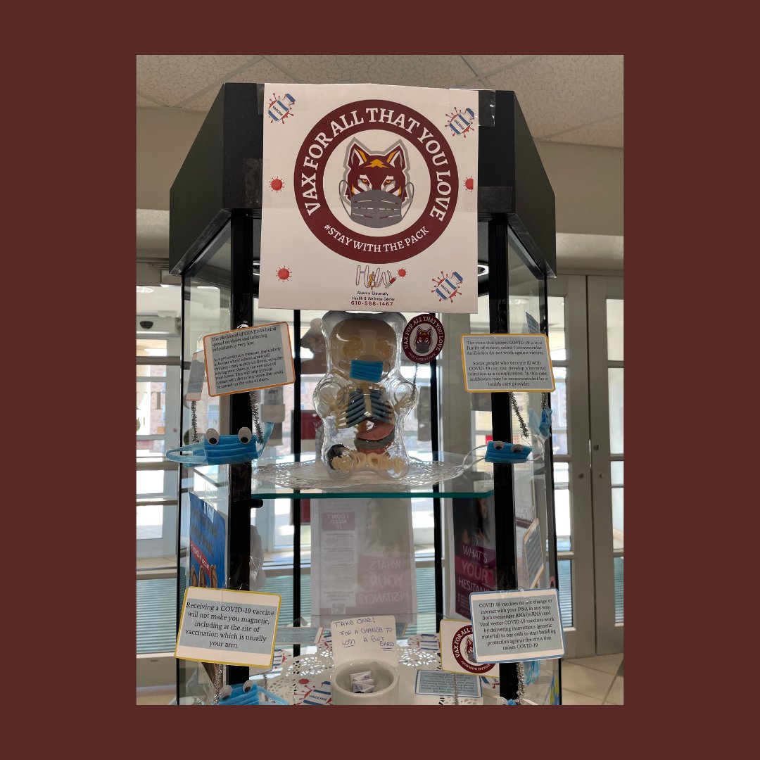 Vaccines are effective! 

Check out the Health &amp; Wellness display when you walk into the library! This display features some goodies and some facts about the importance of being vaccinated.