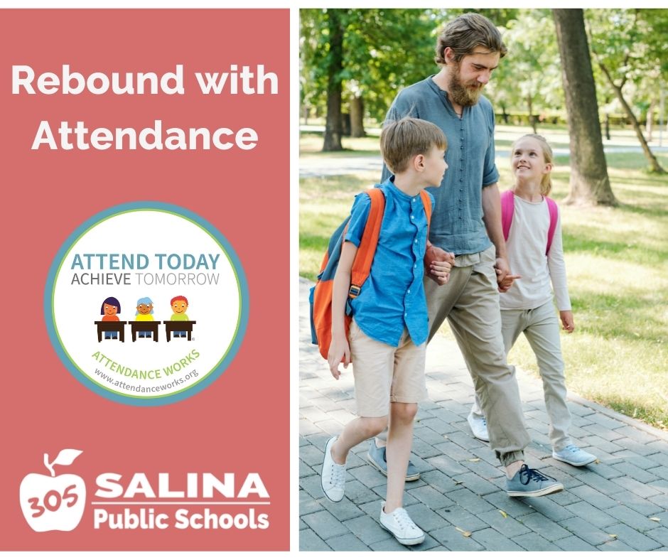 USD 305 is promoting good attendance as we rebound from COVID because every school day matters.  Tackling chronic absence has to be a community effort because when families are engaged, students are more likely to succeed. #SchoolEveryDay #why305