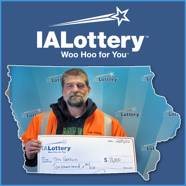 ialottery's tweet photo. Thomas Gaskins of #IdaGrove is heading into the weekend a $10,000 winner! He bought this lucky Colossal Crossword ticket from Midtown in #StormLake. Congratulations! #WooHooForYou https://t.co/6FAvk4biRX