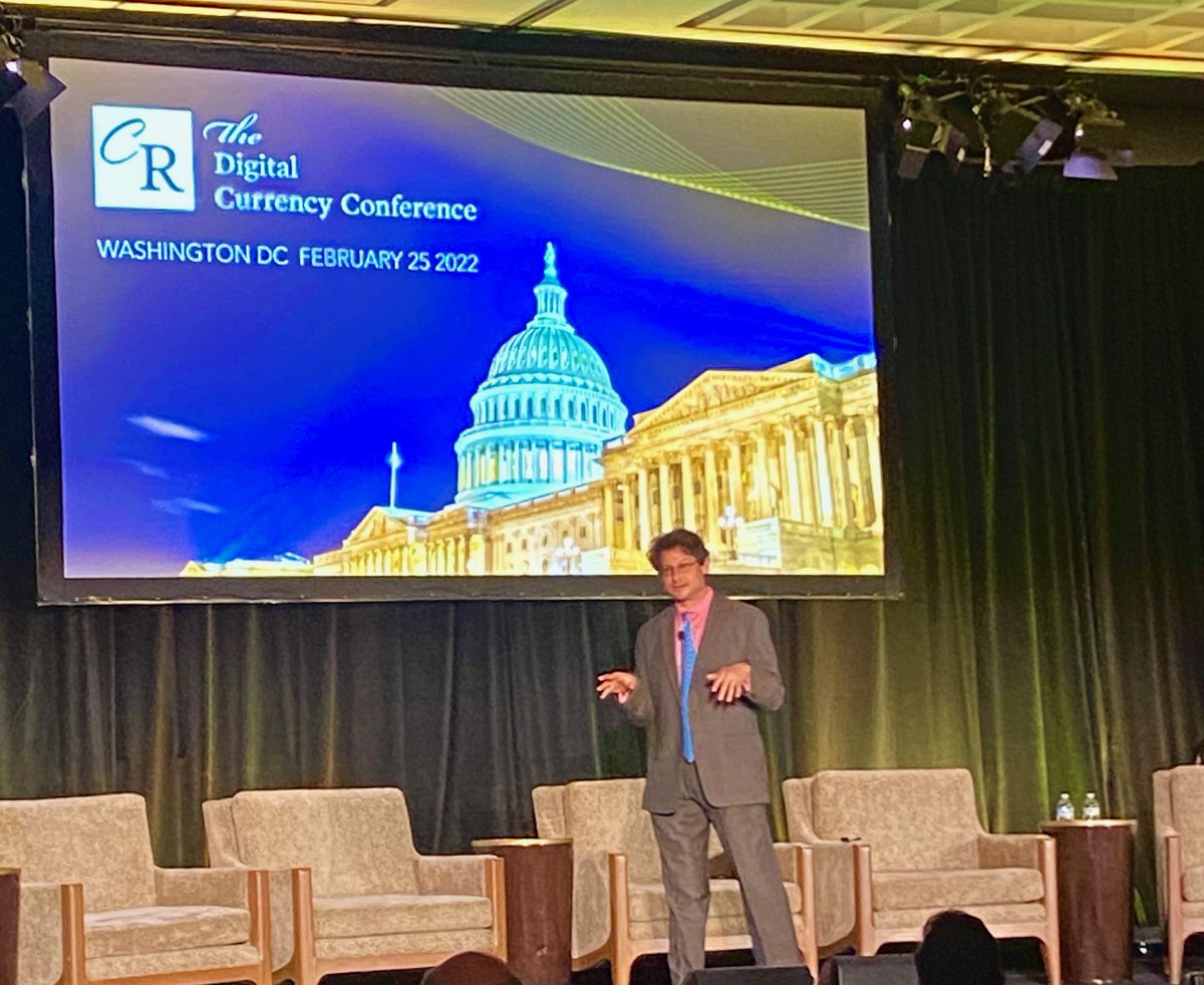 CurrencyResearc's tweet photo. A fantastic day is coming to a close at the Digital Currency Conference. In the event's final keynote, @BrookingsInst Senior Fellow @Aarondklein is speaking on the ramifications of the "new digital divide" and how to ensure equitable access to digital money &amp; payments #inclusion https://t.co/7RA4f3cfHx