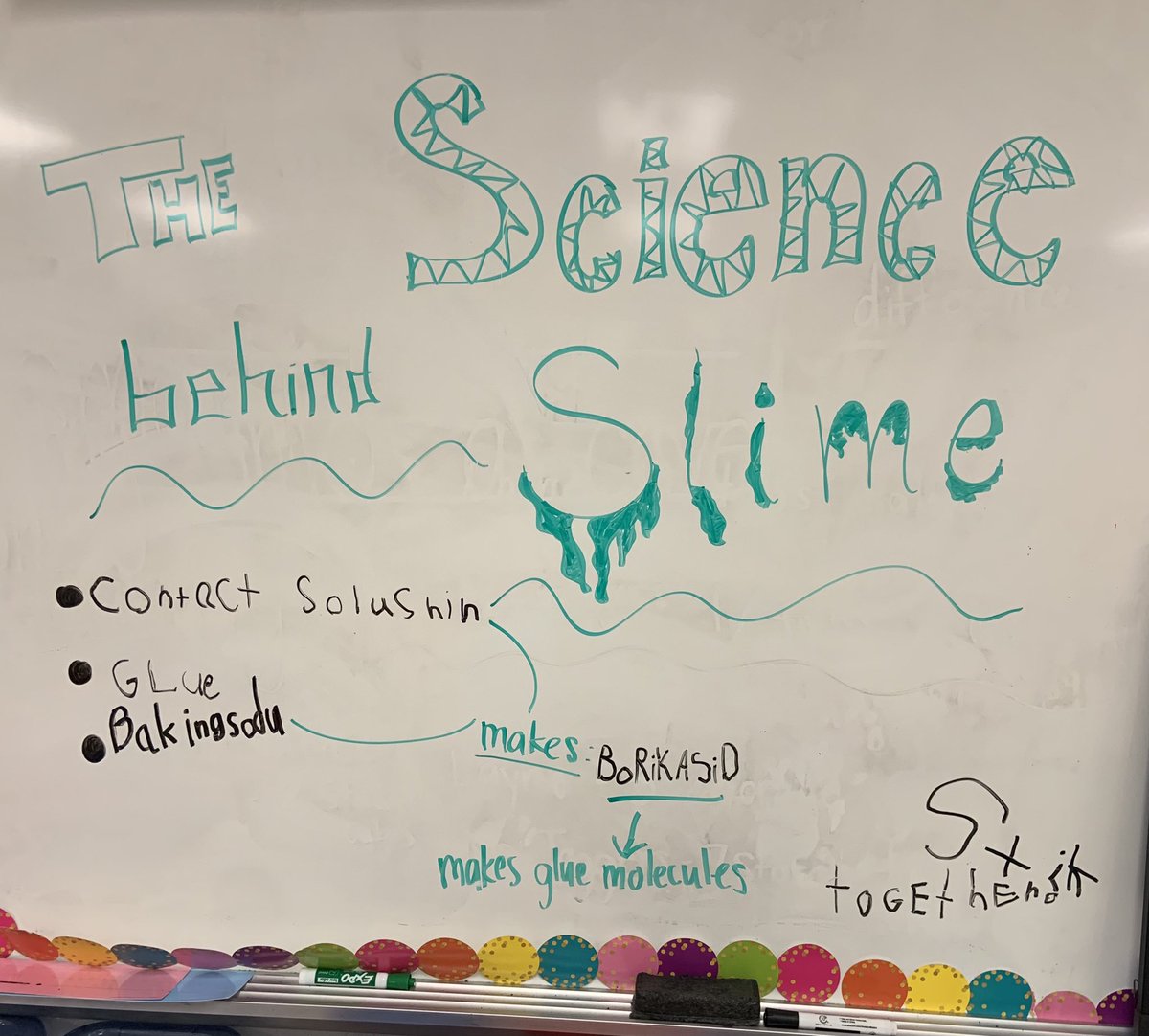 MsJaggers_K's tweet photo. We learned about the science behind slime on this fun Friday to end another great week! Let me tell you, Kinders absolutely LOVE their slime! https://t.co/tyB0HVOhXs