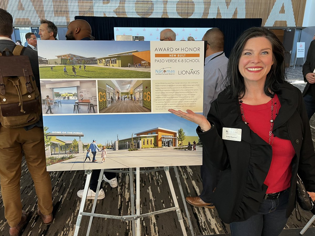 CM_LisaKaplan's tweet photo. Congrats Natomas Unified & Paso Verde School on your Award of Honor from the Coalition of Adequate School Housing (CASH) for an award winning designed & built school integrating into the current environment with outdoor learning. @NatomasUSD #Natomas #PasoVerde https://t.co/cvextlFdFl