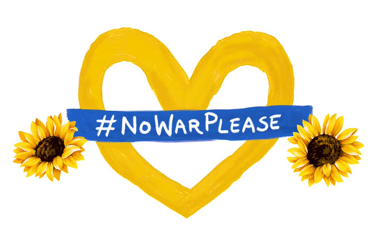 To show some solidarity with the people of Ukraine, we’d like you to retweet this image with the hashtag #NoWarPlease