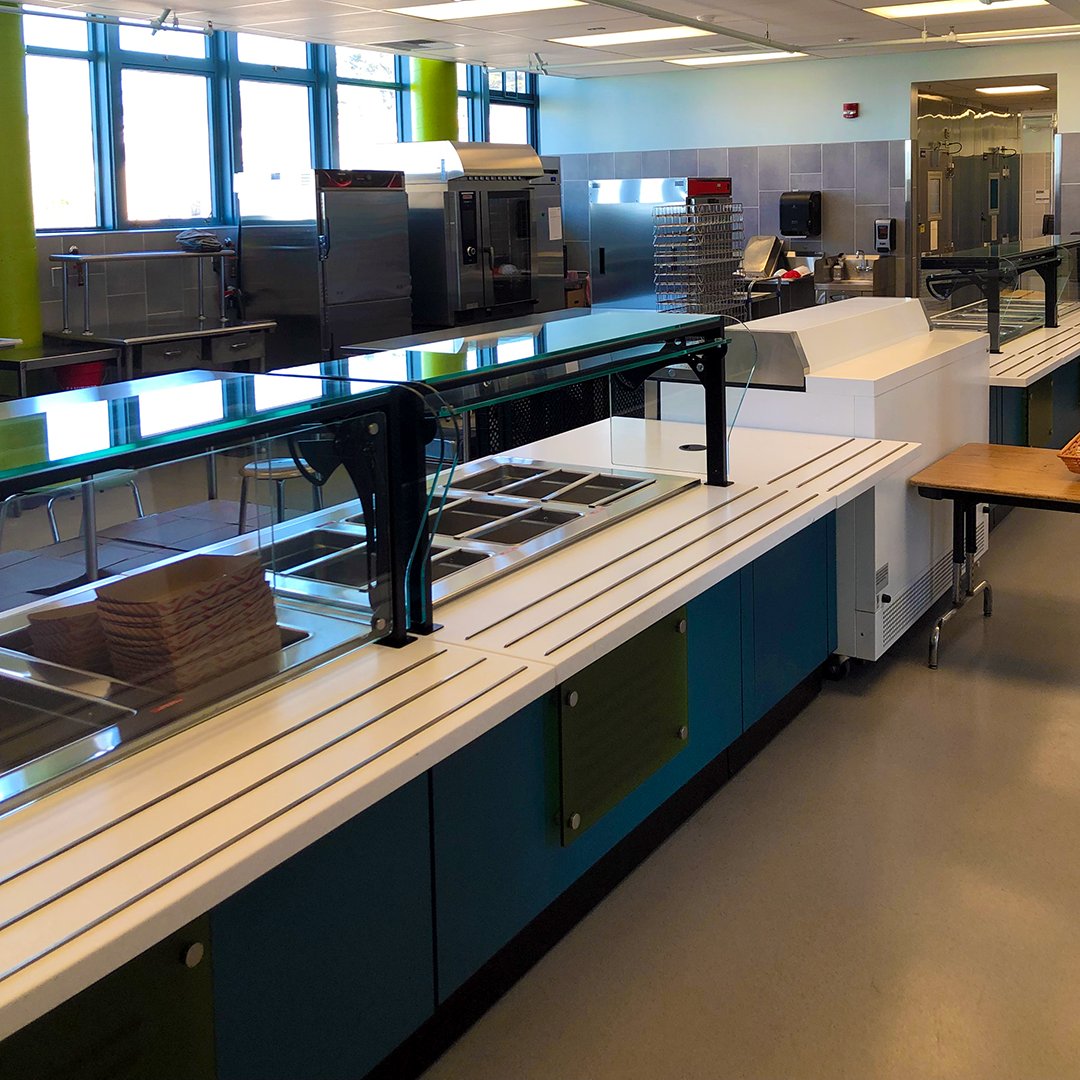 SFUSDSchoolFood's tweet photo. Recent construction &amp; 2016 bond funds bring us upgraded kitchen equipment at Thurgood Marshall High &amp; A.P. Giannini Middle🎉🎉 
Starting in March, all meals will be freshly prepared in-house by dining staff! It's called #Refresh &amp; highlights fresh, local, sustainable ingredients. https://t.co/8bSLE7emNK