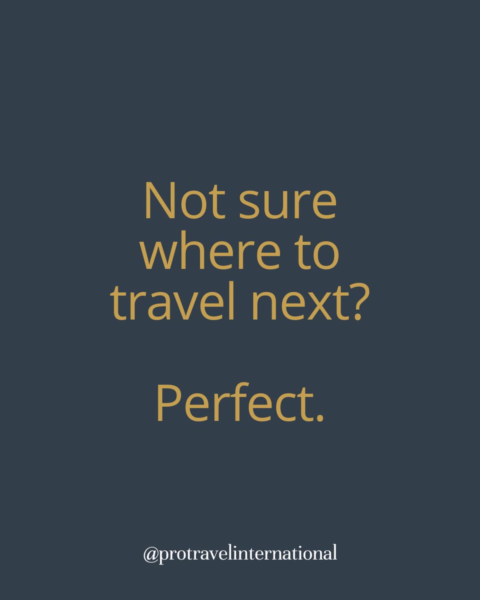 This is where we come in! Click the link below to start a conversation with a real human #travel advisor. 

We’ll listen to your vision, make some expert recommendations, plan your logistics, and #VIP you with our industry connections.

tl.formstack.com/forms/protrave…