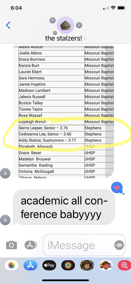 What a great text to receive from <a href="/addy_stalzer/">Addy Stalzer</a> last night! Proud of you, kiddo! 2 years in a row! @STEPHENSSTARS1