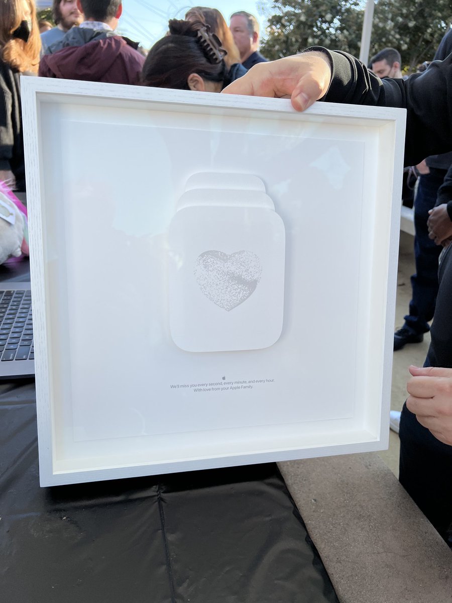 Said goodbye to a friend and colleague today. What an impact Tyler had on the Watch and on all of us. We’ll miss you every second, every minute, every hour. 😢❤️⌚️