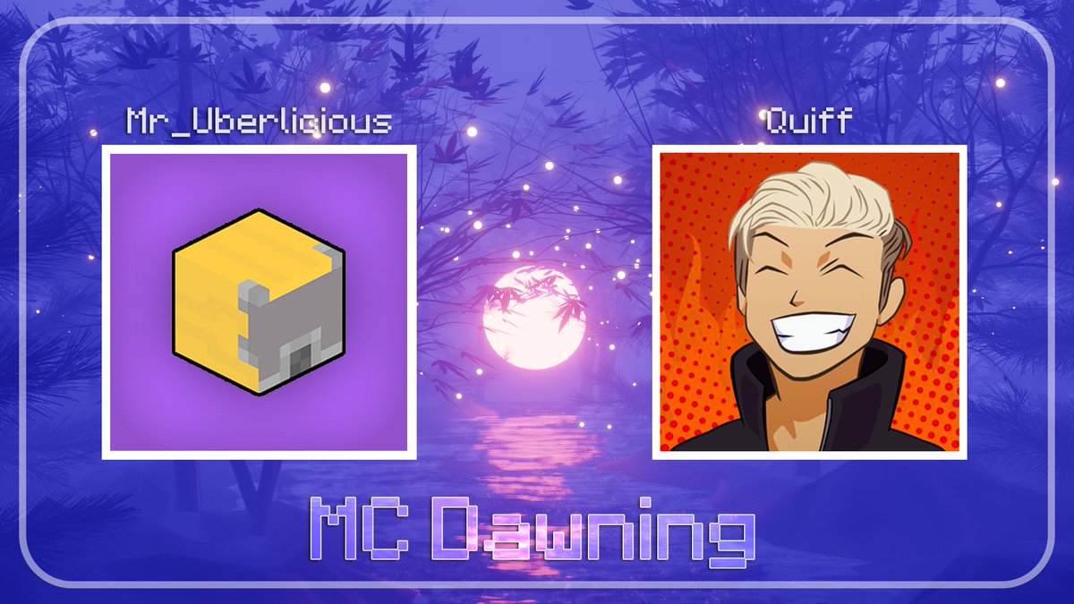 A tweet at prime-time for a prime-team 💫

Welcome our next team: Mr_Uberlicious &amp; Quiff!
<a href="/Mr_Uberlicious/">ub</a> @InfamousQuiff 

Check them out on February 27th at 3pm EST in MC Dawning! 🌙