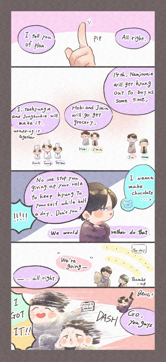 🎁🍫Valentine's-Day Operation🍫🎁

#btsfanart
#ValentinesDay2022

Thank you for waiting translation so long😭🙏✨
I hope you enjoy it again🥺💜 