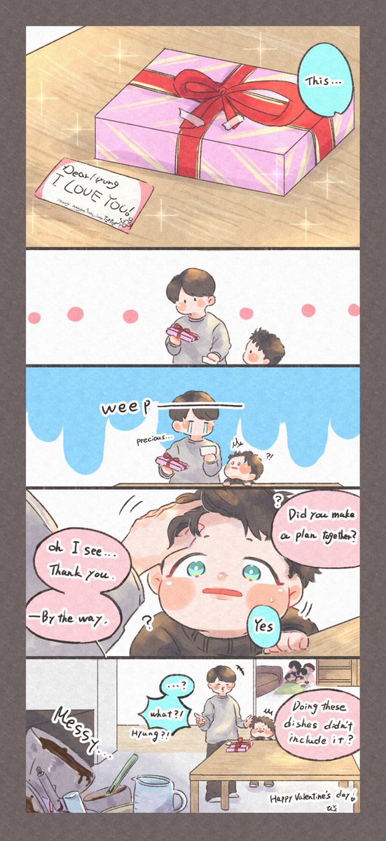 🎁🍫Valentine's-Day Operation🍫🎁

#btsfanart
#ValentinesDay2022

Thank you for waiting translation so long😭🙏✨
I hope you enjoy it again🥺💜 