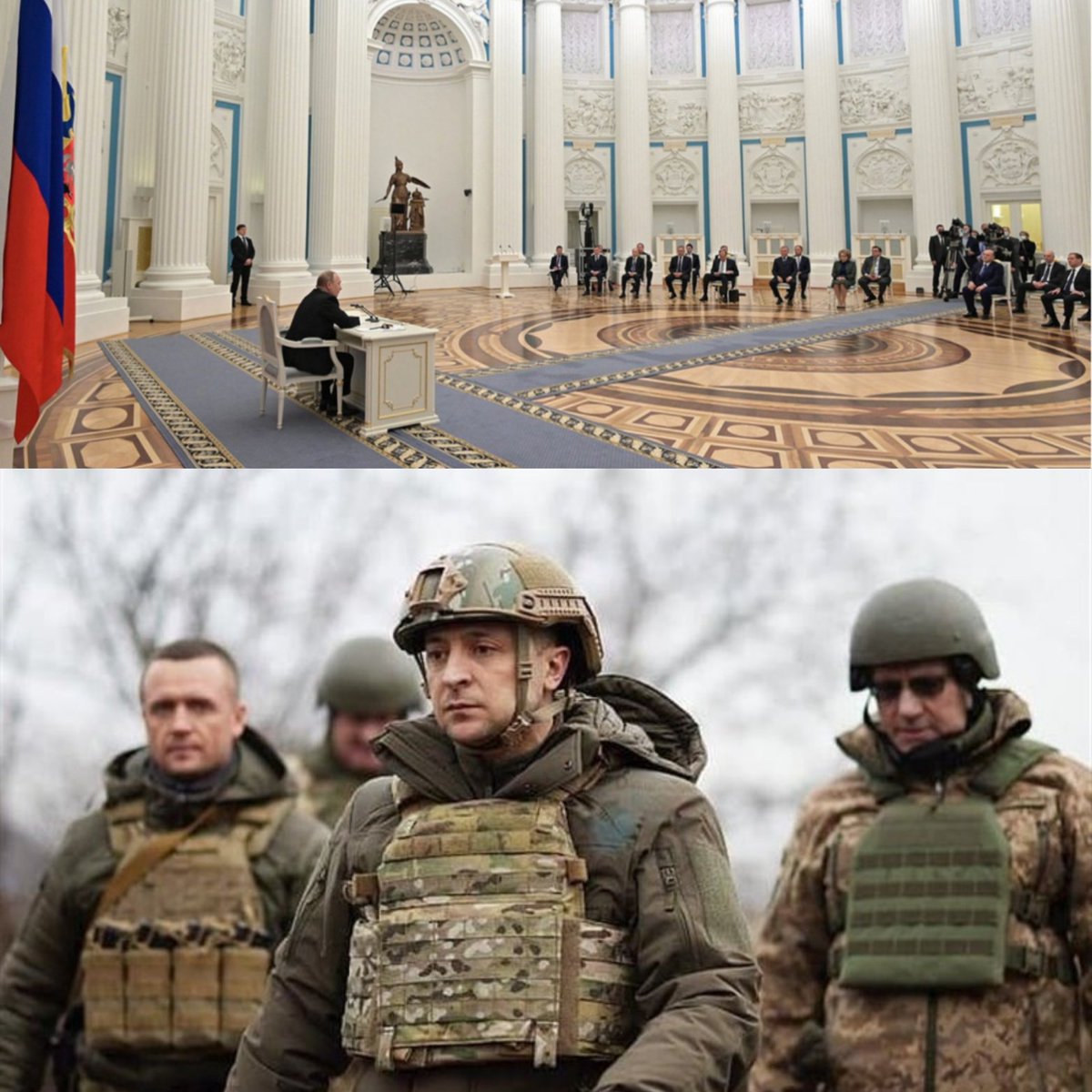 The most powerful picture I have seen today one of a pussy and the other of a brave human being

#Ukraine #UkraineUnderAttack