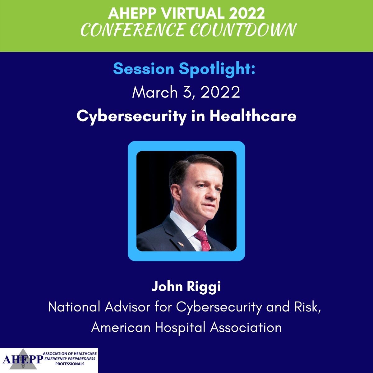 AHEPP1's tweet photo. Is your #healthcare organization planning for potential #cyberattacks during this uncertain time? Do you need some tips on how to get started? Join us next week for #AHEPP Virtual! https://t.co/Hzy1P7h7Ah https://t.co/Y7Z0sYGtPJ