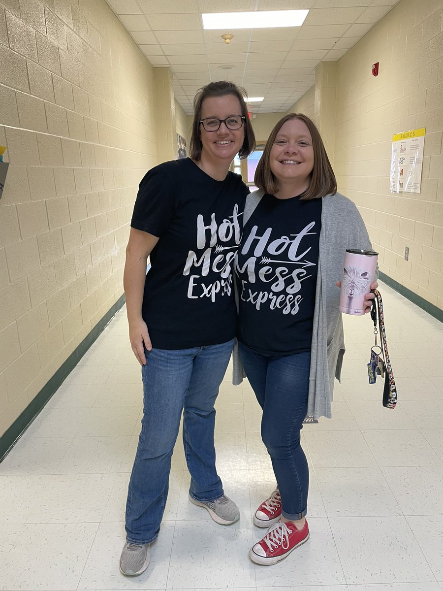 Here’s our week… #hotmessexpress Twinning with my teacher bestie. #happyfriday #tgif #helpingeachothersurvive #isitspringbreakyet <a href="/CHESPirates/">Corinth-Holders Elementary School</a>