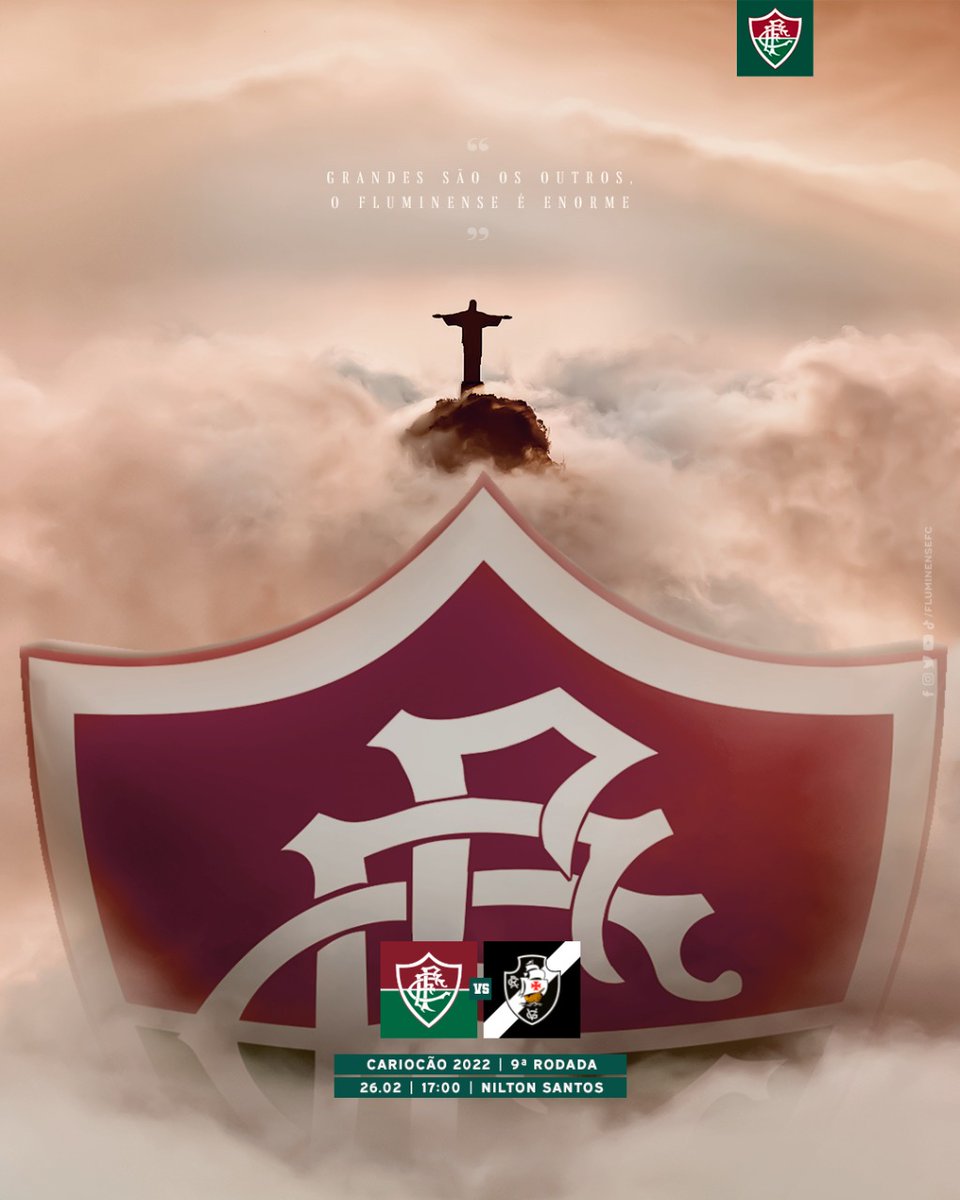 FluminenseFC's tweet photo. 🎵 PRA SEMPRE EU VOU TE AMAR, NENSE 🎵

É #DIADEFLU E DIA DE MAIS UM CLÁSSICO! VAMOOOOOOOOOS, FLUMINENSE! 🇭🇺🇭🇺🇭🇺 https://t.co/MlsyUd0NH5