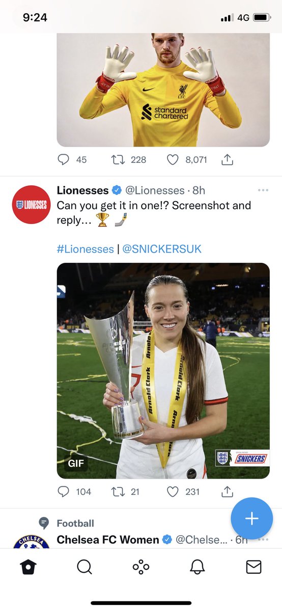 samdagoat20's tweet photo. @Lionesses @SNICKERSUK First try! https://t.co/y5Ac9jRPDJ