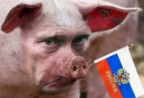porokka's tweet photo. Putin is like Benny Hill as Hitler. @KremlinRussia_E #Putin #Russia #Ucraina #pigputin #sadoldman https://t.co/Hb7NJrdJYG