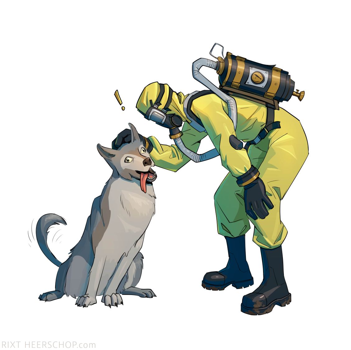 Taco and Woofie drawn by <a href="/RixtHeerschop/">Rixt Heerschop</a>