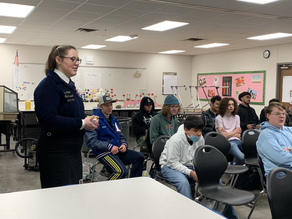 Such a treat to finish National FFA Week with a visit from <a href="/TexasFFA/">Texas FFA</a> State Officers! Thank You for helping us focus on how to empower ourselves.