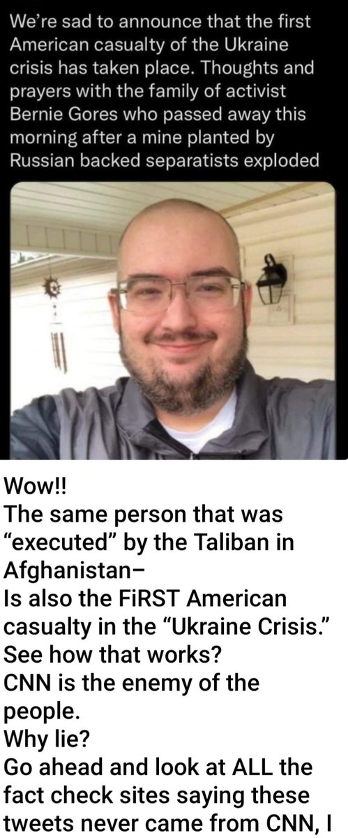 Sorawellness's tweet photo. First casualty being spread from CNN. Do some digging guess what you'll find. Lies of course.... https://t.co/erf8XGpDJi