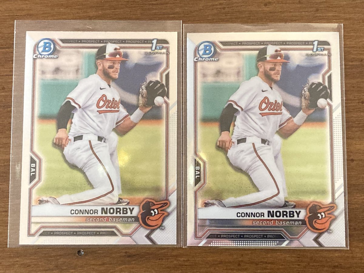 TheVergePod's tweet photo. Let’s have some fun this weekend and give away both of these Connor Norby 1st Bowman Chrome cards!

Just RT this tweet and make sure you’re following us! 

Two winners announced Monday morning! https://t.co/sjaVi4bQ6Z