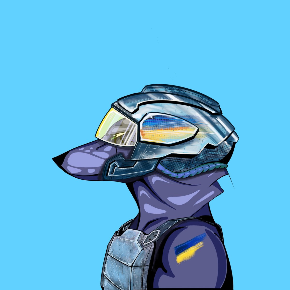 Anubis supports Ukraine !Check out my NFT listing on OpenSea! opensea.io/assets/matic/0… via <a href="/opensea/">OpenSea</a> #UkraineWar #NFT