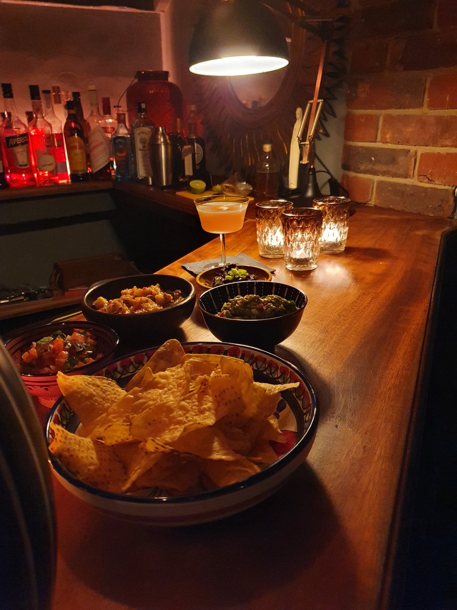 Went a bit too far on crisps and dips. Never made it to dinner. Also mezcal.
