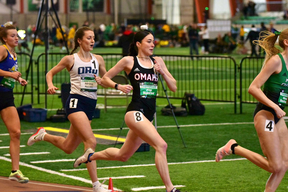 𝟖𝟎𝟎 | Paige Blackford finishes with a time qualifier of 2:12.22 to move on to tomorrows Finals section. Her time today also moves her to #5 in School History‼️

#EveryoneForOmaha | #OmahaTFXC ⚫️🔴🐮