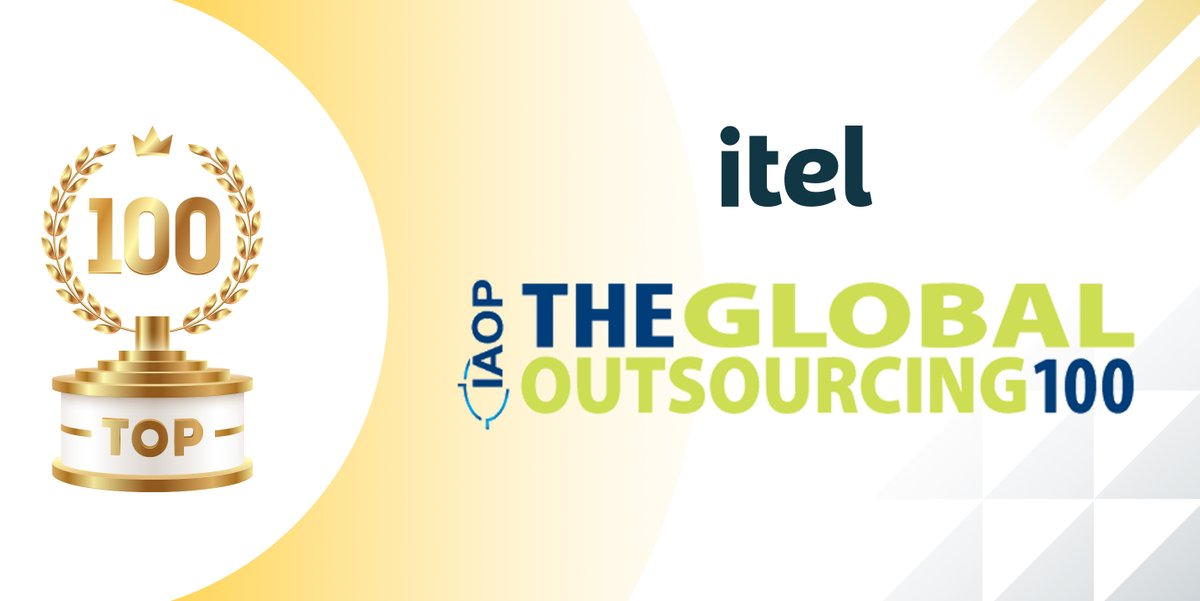 <a href="/itelCX/">itelCX</a> is honored to be on the 2022 IAOP Global Outsourcing 100 list. With this nod, itel has been recognized as one of the world's leading outsourcing service providers and advisors. Thank you, <a href="/IAOP/">IAOP</a> 🙌.