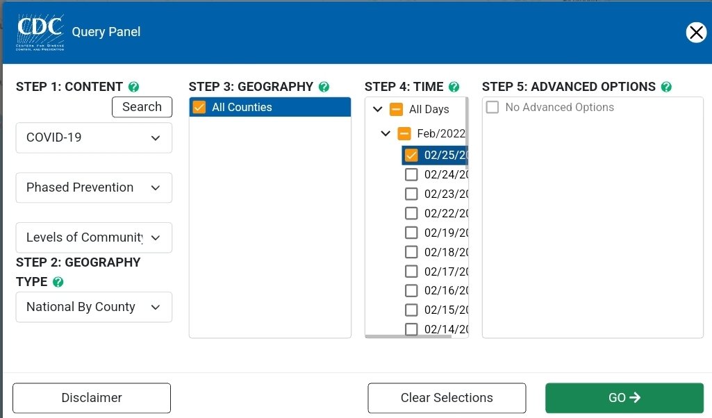 sleepyknave's tweet image. So CDC updated their community transmission map to look less awful. Bad enough.

But look...

CDC public facing site:
cdc.gov/coronavirus/20…

vs

CDC National Environmental Public Health Tracking Network:
ephtracking.cdc.gov/DataExplorer/

Screenshots taken within 5 minutes of each other.