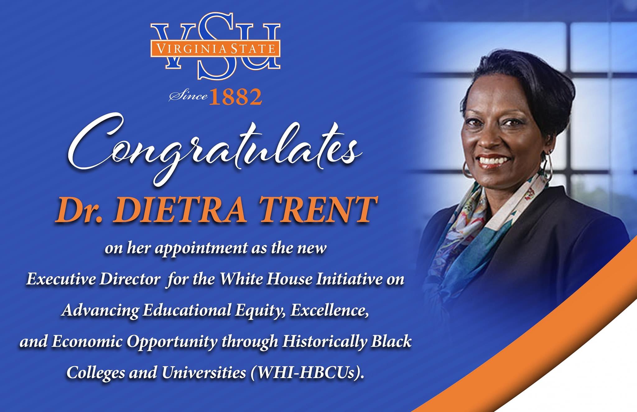 Hampton University Alum Dr. Dietra Trent Begins Leading White House’s