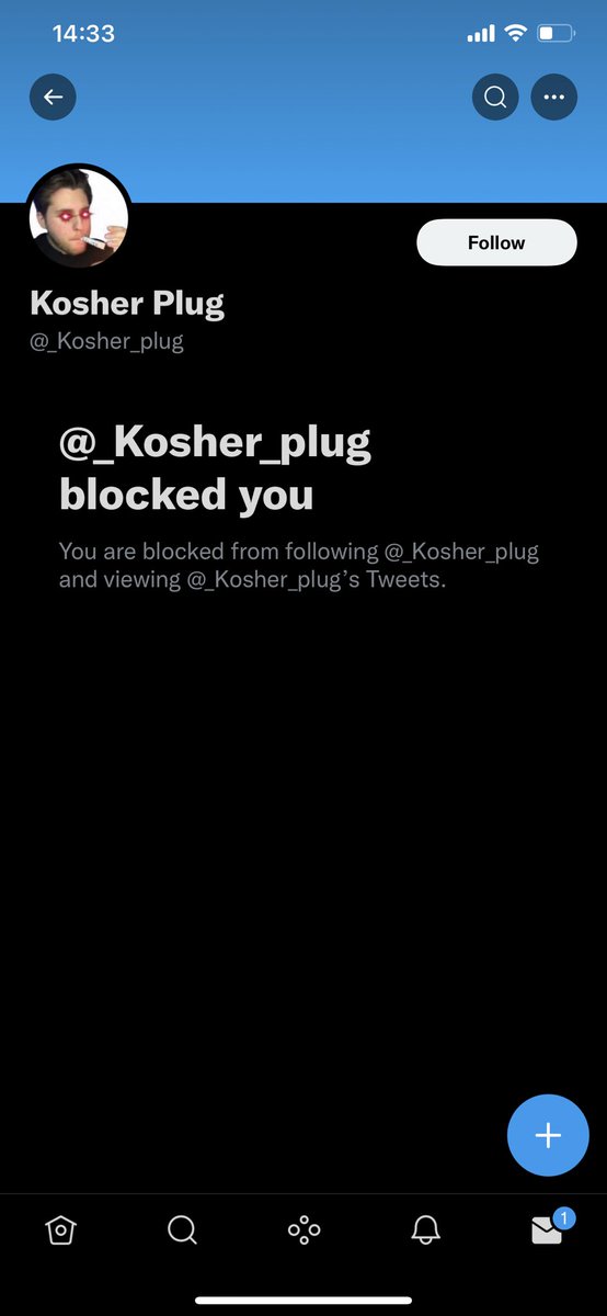 paradigmnft_'s tweet photo. Dude 🤦‍♂️ @KosherPlug 

Please be careful out there and look for simple signs of impersonation just by going to the impostor’s profile. 

Also maybe report this guy because that’s just sad lol https://t.co/IxDJD7q8gA