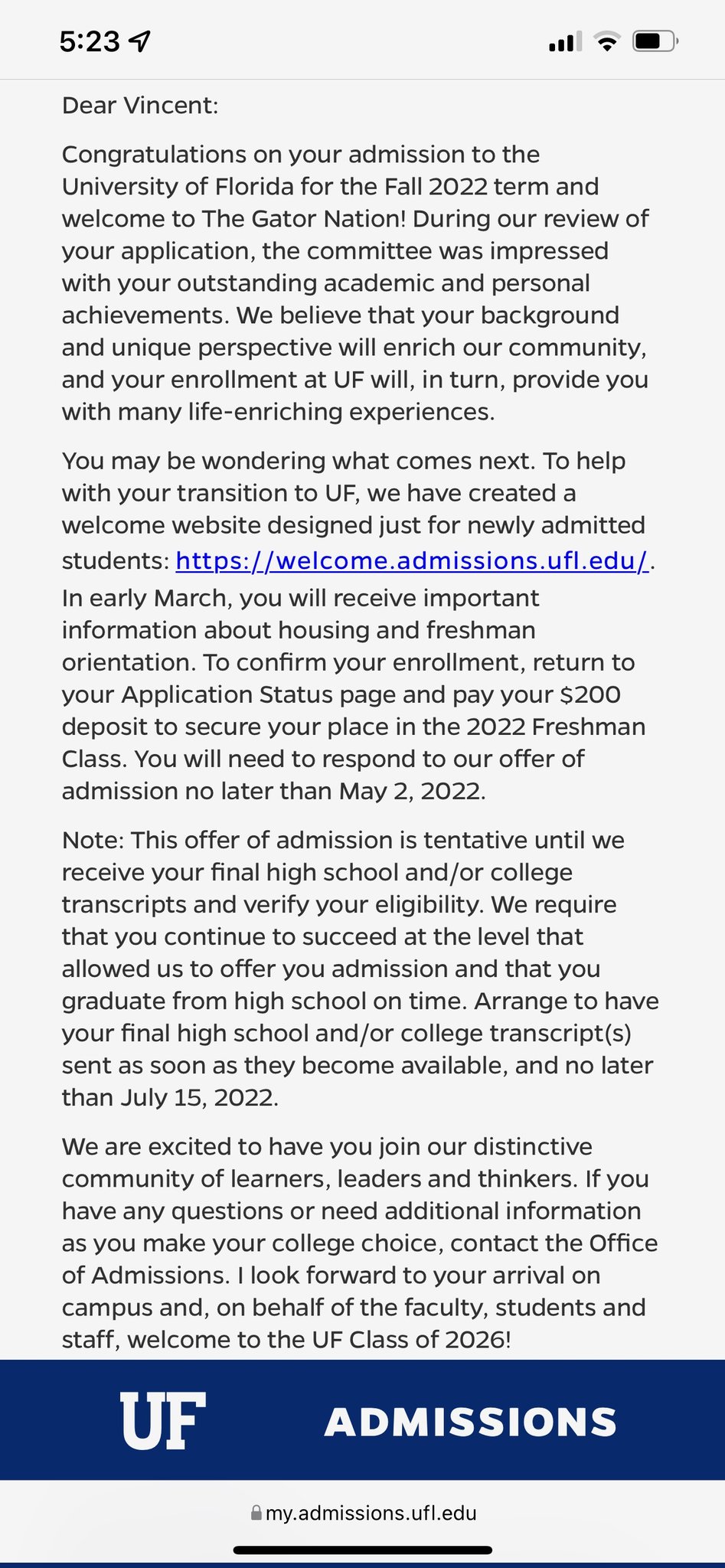 Fall 2022 Schedule Uf Uf Admissions (@Ufadmissions) / Twitter