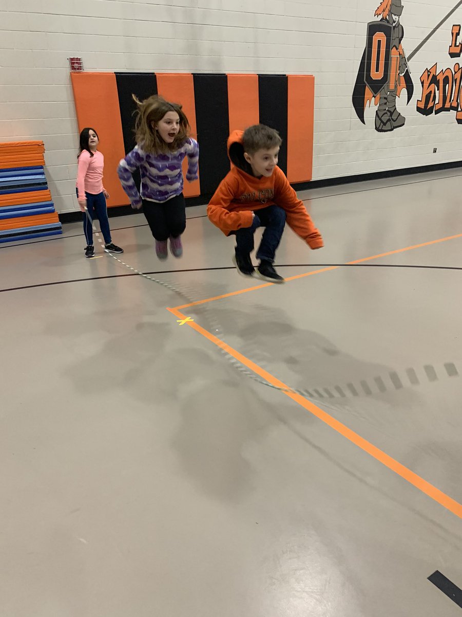 AmyKonoff's tweet photo. We didn’t get a day 4 because of snow/ice, but here are more pics from day 3. #otsegoknights #jumpropefun #americanheartassociation https://t.co/XuyV0JDOPt