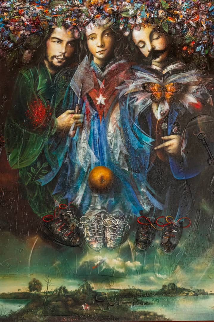 PresidenciaCuba's tweet photo. Por el universo Rancaño transitan mujeres de luz, colibríes, barcos, banderas, "su obra es toda poesía porque allí donde dominan la pintura y el dibujo, salta el corazón sensible y fiel".  ❤ (4/6) https://t.co/xXshiAWGfF