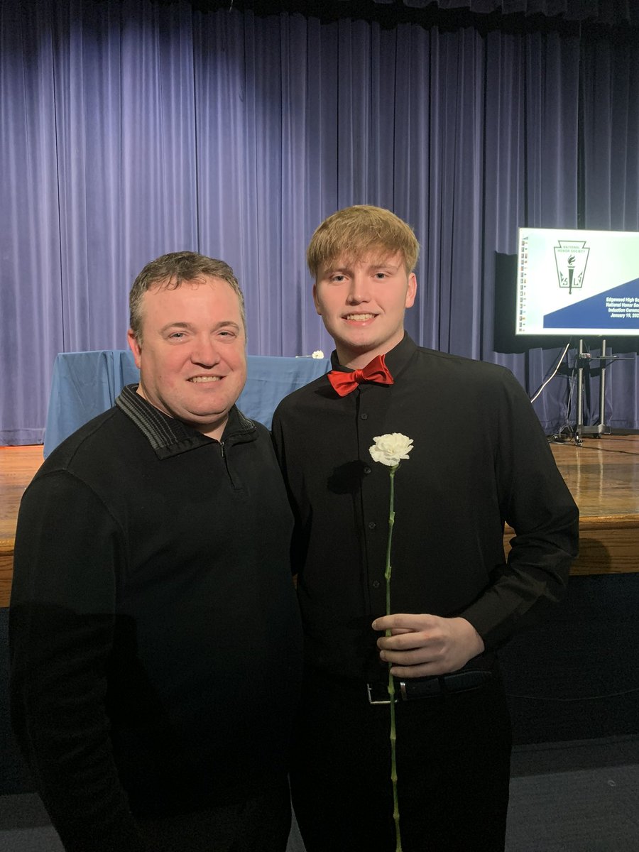 An honor and privilege to be chosen as most influential educator by Rylan, Hunter, Ashlynn, and Ryan at their NHS Induction Ceremony.