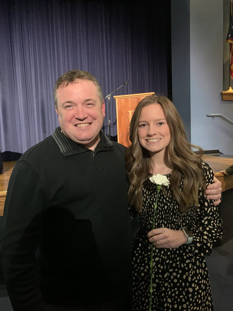 Edgewood_DECA's tweet photo. An honor and privilege to be chosen as most influential educator by Rylan, Hunter, Ashlynn, and Ryan at their NHS Induction Ceremony. https://t.co/FNXtTErvou