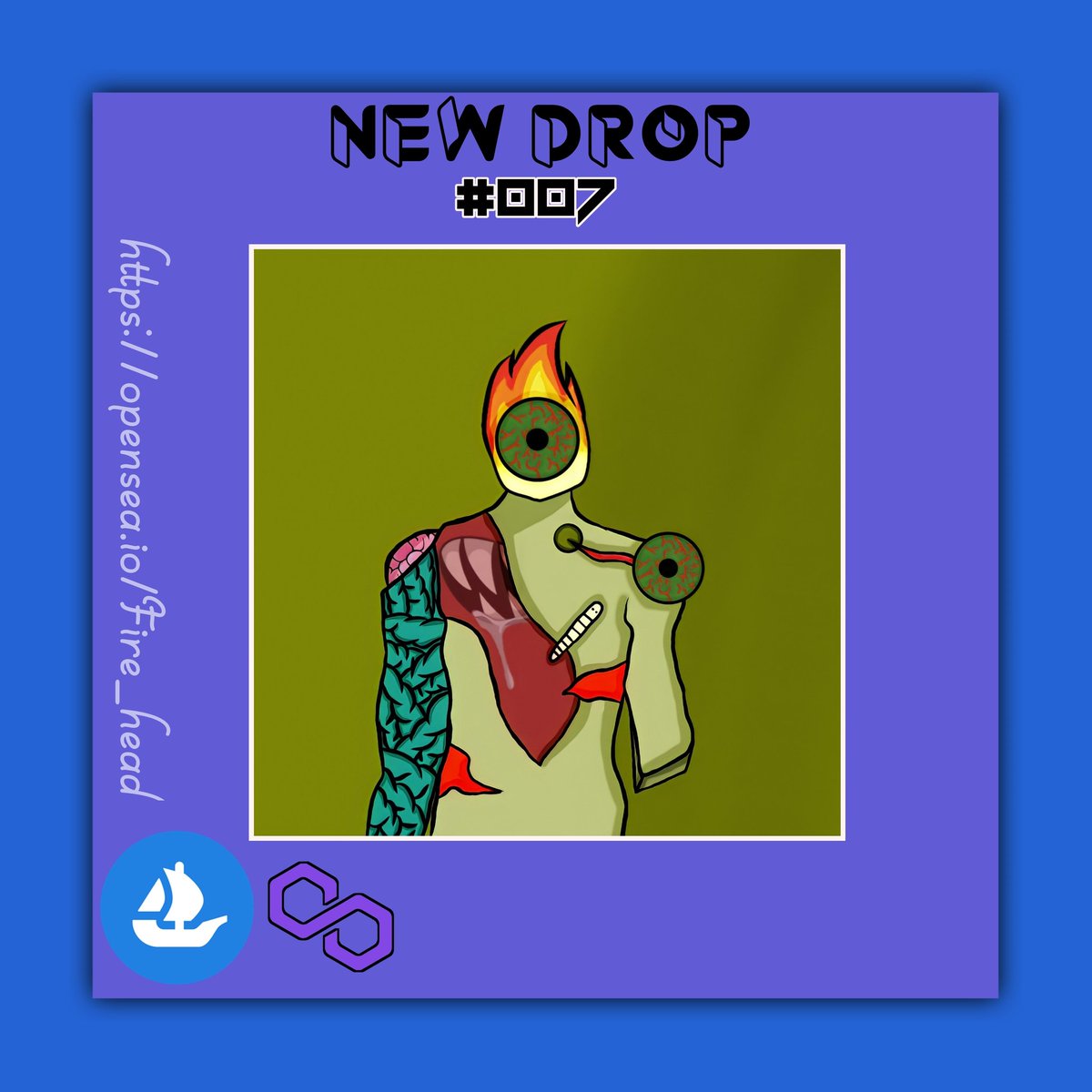 FireheadH's tweet photo. New drop🔥
Mutantverse🚀
Item:#007
Available on @opensea 
Polygonblockchain

But now👇
https://t.co/8W4EXtfSIF

#nftcollection #nftgiveaway #nftdrop #nftcomunity #nftartist #nftcollectibles https://t.co/Twhg7gj2M9