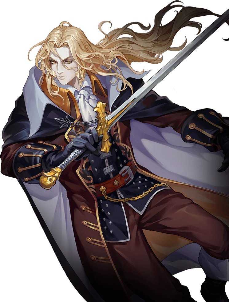 Today's GNC character is Alucard/Adrien Tepes from Castlevania (He/him)