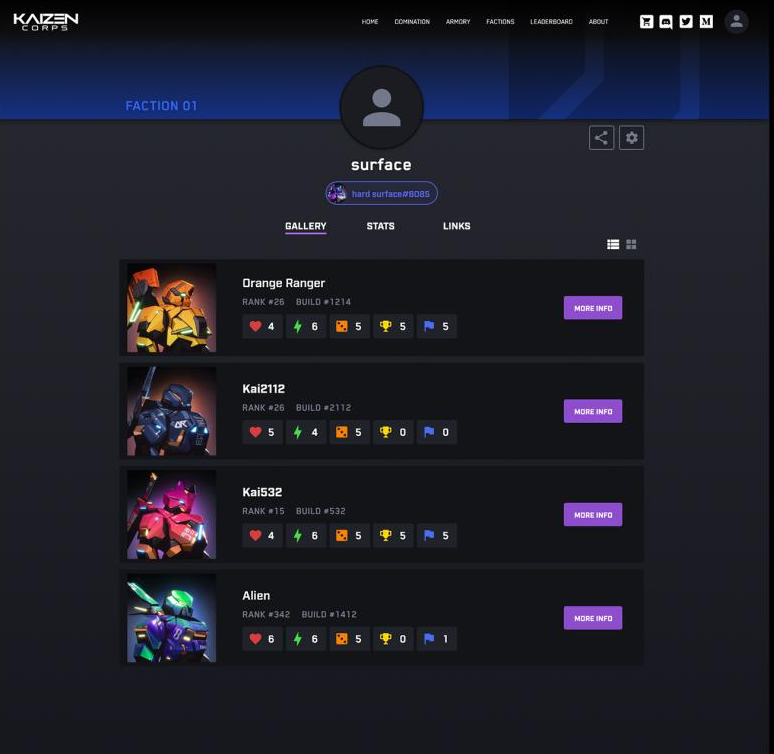 detribe_'s tweet photo. 5/ Player Armory - Kai Stats https://t.co/kNnvkL9BEC
