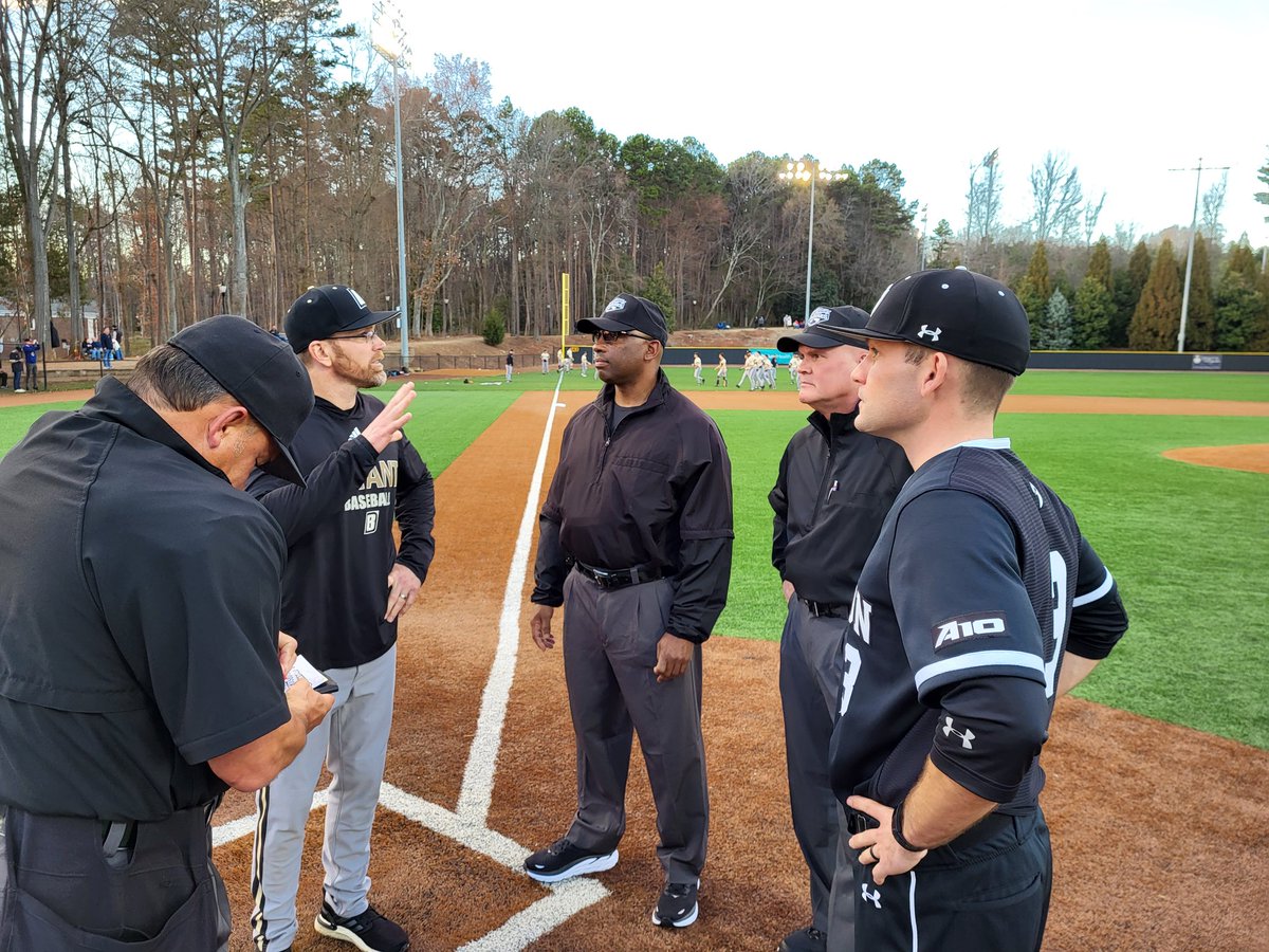 DavidsonBASE's tweet photo. A few @VandyBoys in the dugouts this weekend: Our @RuckerTaylor and his former middle infield teammate @Coach_Klosty of @_BryantBaseball https://t.co/cnXu4Cz9MJ