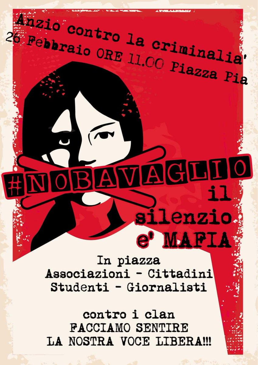 Ivano_Spadoni's tweet photo. Sciogliere i #Comuni di #Anzio e #Nettuno. 65 arresti per #mafia sul litorale. #manifestazione  oggi.
#Manifestazione #Lotta #cittadini #indagini #malavita #litorale #infiltrazioni #controlli #mobilitazione #regione #lazio #voce #26febbraio #piazza #libera #clan #nobavaglio https://t.co/X3fvrZr6Er