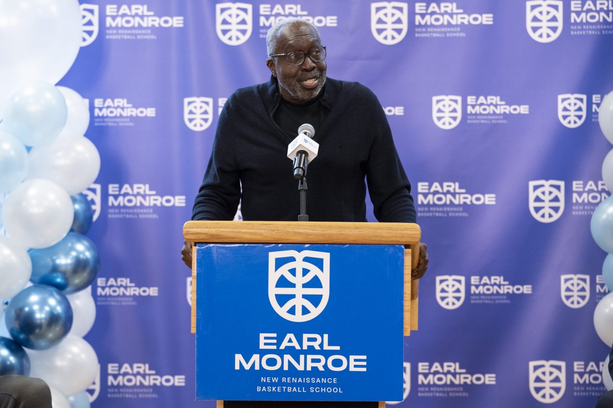 SLAMonline's tweet photo. The Earl Monroe New Renaissance Basketball School is preparing students for careers around the game.

Students will have the chance to “major” in fields that support the sport, like media, marketing, analytics, law and health care. https://t.co/4Tb5mx2xq3 https://t.co/kSSpRdYOUf