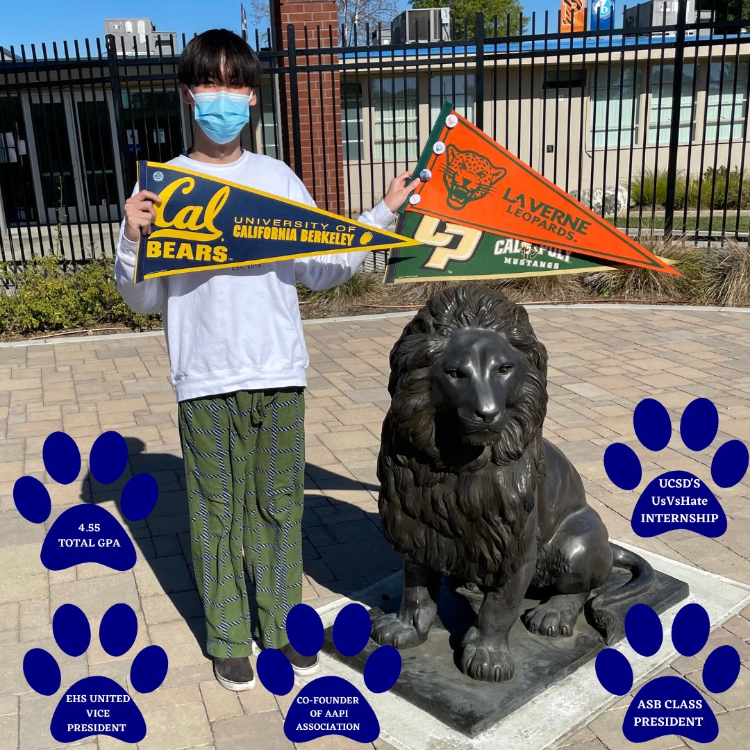 EdgewoodIB's tweet photo. 🎉🎓Congratulations to Jay Lai for getting accepted into UC Berkeley, Cal Poly Pomona, and University of La Verne! Jay’s prospective major is ethnic studies and we are excited to hear where he ends up going!  #ucberkeley #collegebound #collegeacceptance #berkeley #edgewoodib https://t.co/uDYUSrTNZb