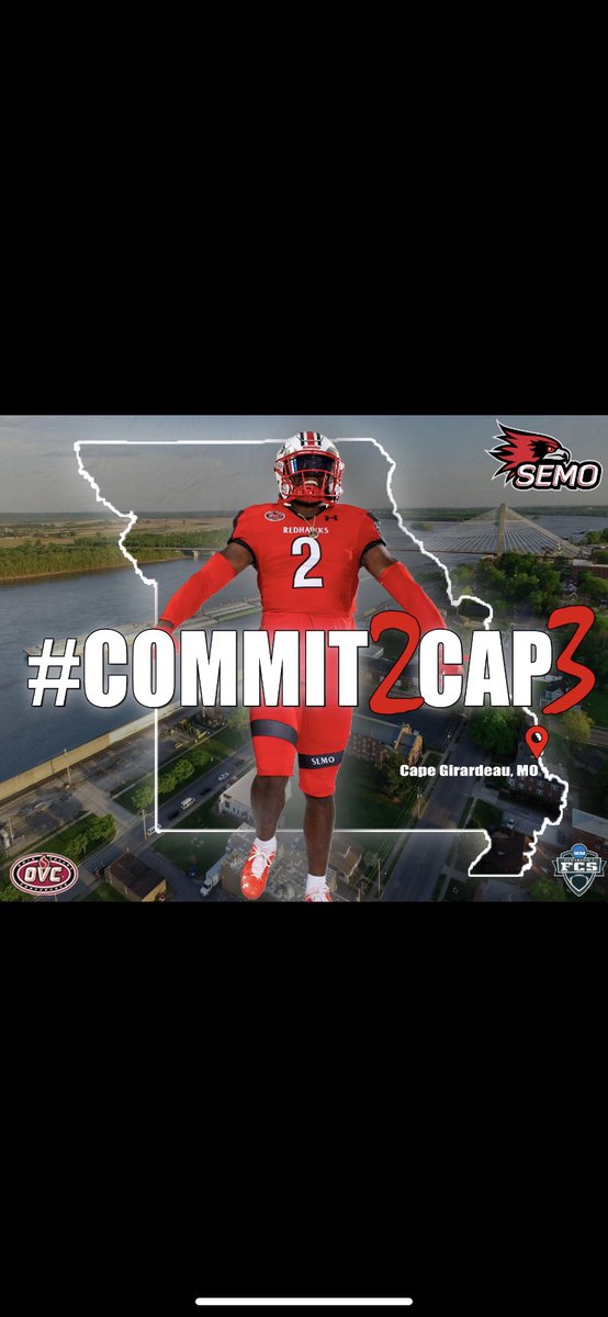 brystondixon28's tweet photo. I am Beyond blessed  to receive my first d1 offer from Southeast Missouri state❤️🖤!!!!!@MadisonSemo @SEMOfootball @BearsLeroy @2aBama_Football 
#blessed 
#goredhawks 🤟🏾 https://t.co/MqtahHKdLK